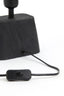 Lamp base 11x9x19 cm KARDAN wood matt black