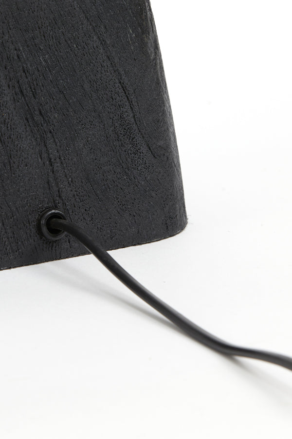 Lamp base 11x9x19 cm KARDAN wood matt black