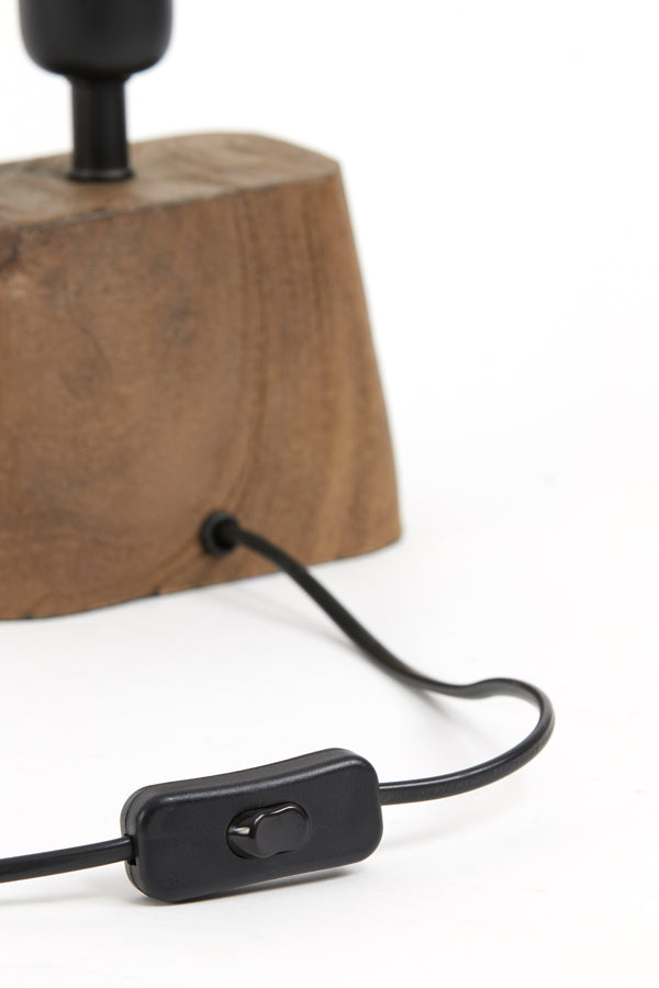 Lamp base 11x9x19 cm KARDAN wood matt brown