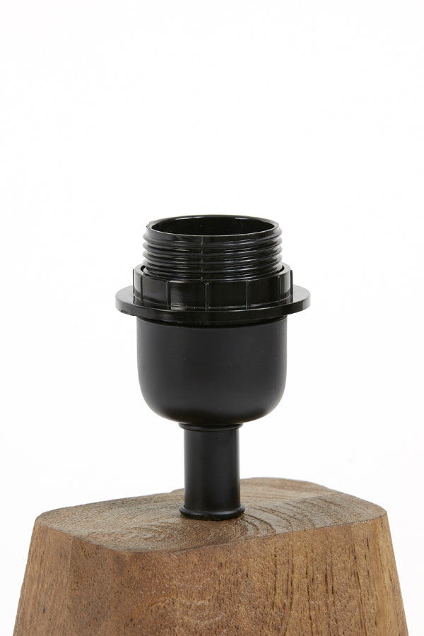 Lamp base 11x9x19 cm KARDAN wood matt brown