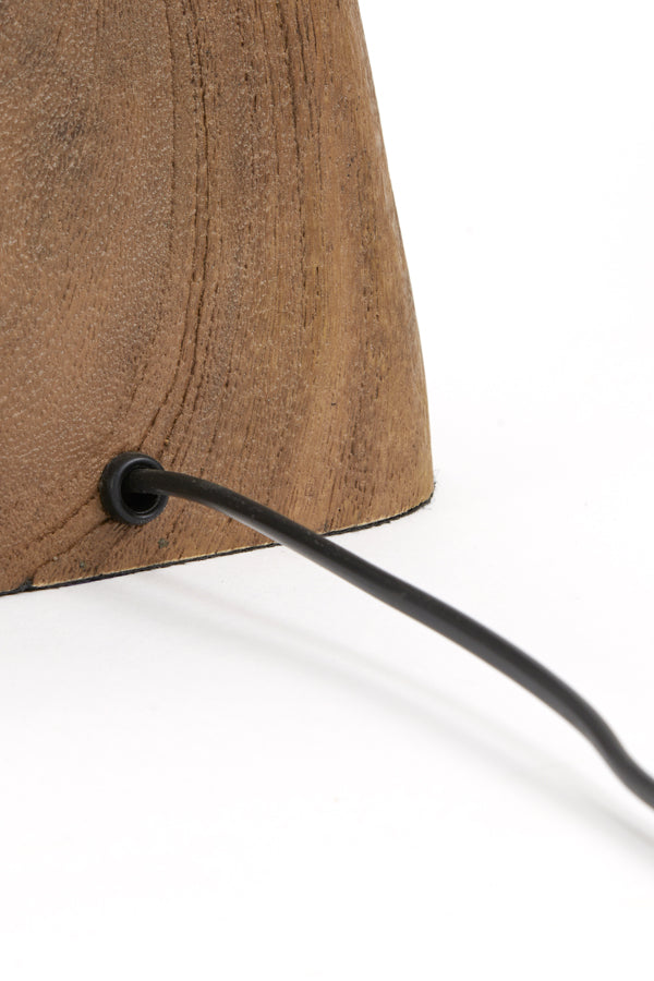 Lamp base 11x9x19 cm KARDAN wood matt brown