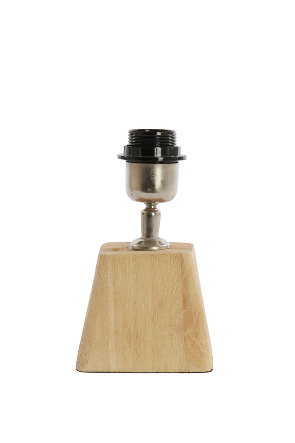 Lamp base 11x9x19 cm KARDAN wood matt natural