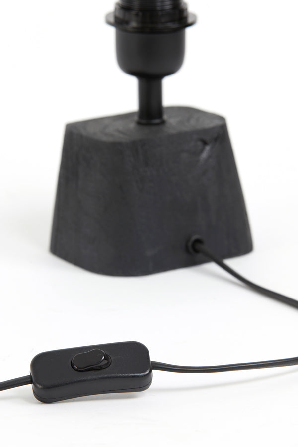 Lamp base 16x10x21 cm KARDAN wood matt black