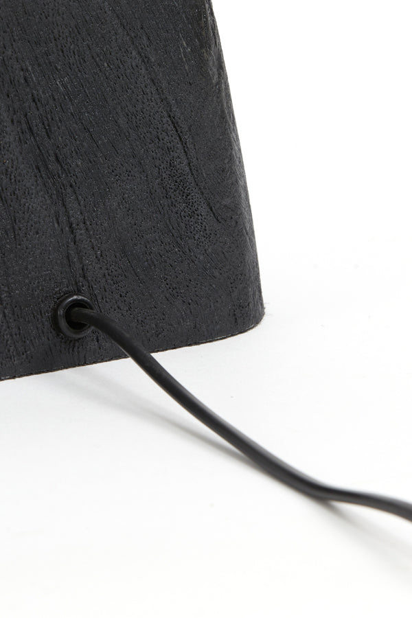Lamp base 16x10x21 cm KARDAN wood matt black