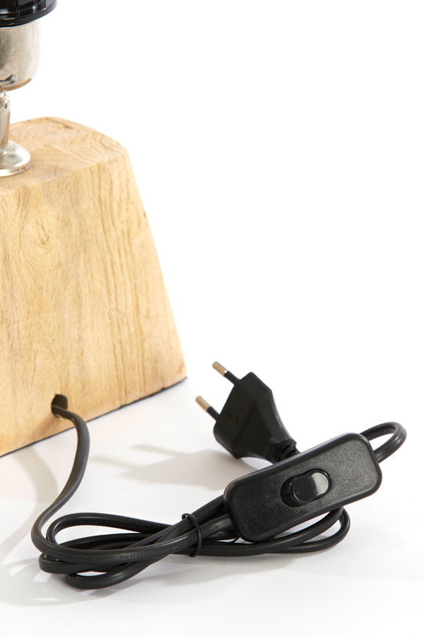 Lamp base 16x10x21 cm KARDAN wood matt natural