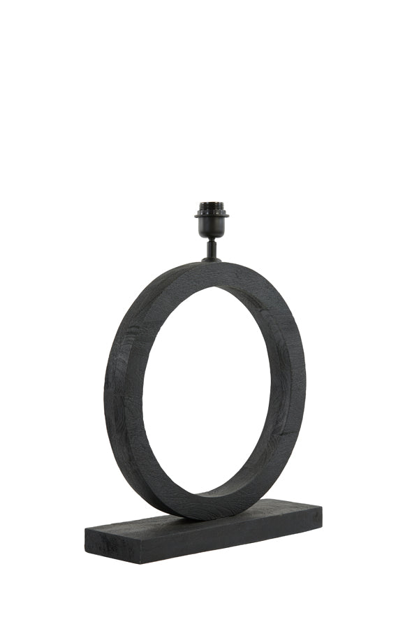 Lamp base 41x13x55 cm TINAR wood matt black