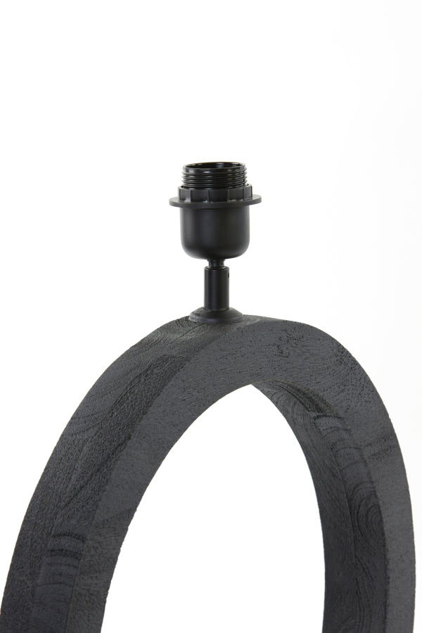 Lamp base 41x13x55 cm TINAR wood matt black