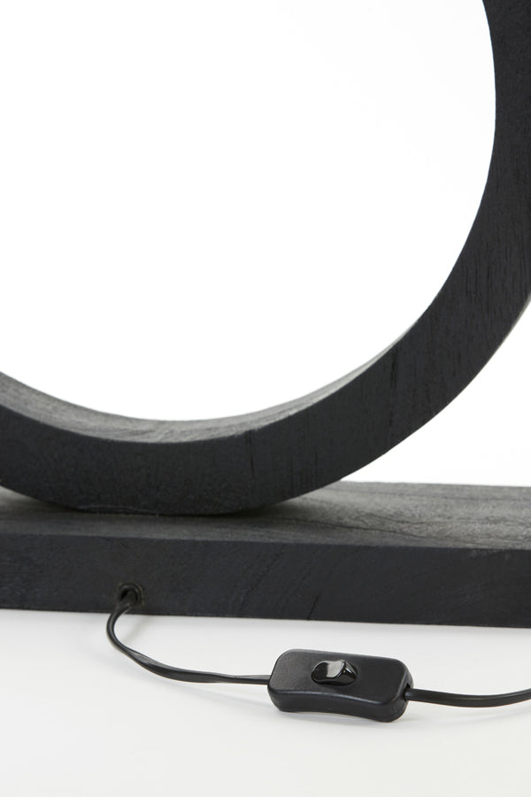 Lamp base 41x13x55 cm TINAR wood matt black