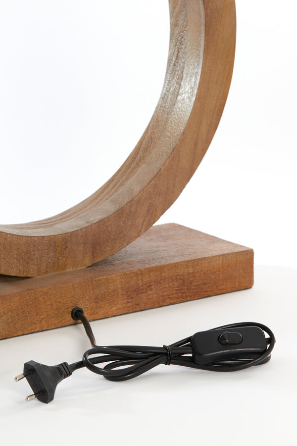 Lamp base 41x13x55 cm TINAR wood matt brown