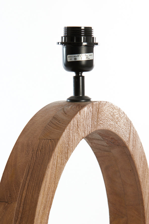 Lamp base 41x13x55 cm TINAR wood matt brown