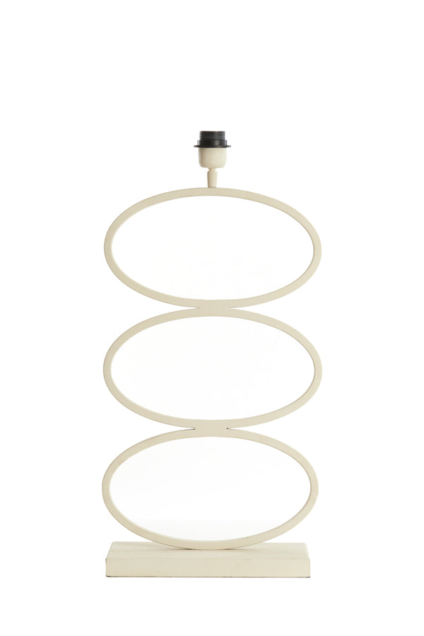 Lamp base 33x17x59 cm STELIUS cream