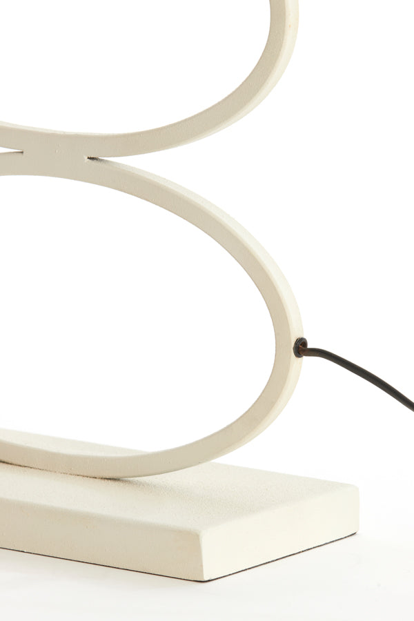 Lamp base 33x17x59 cm STELIUS cream