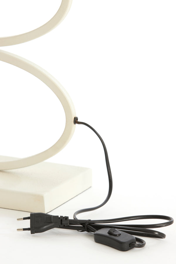 Lamp base 33x17x59 cm STELIUS cream