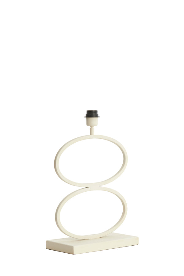 Lamp base 33x17x42 cm STELIUS cream