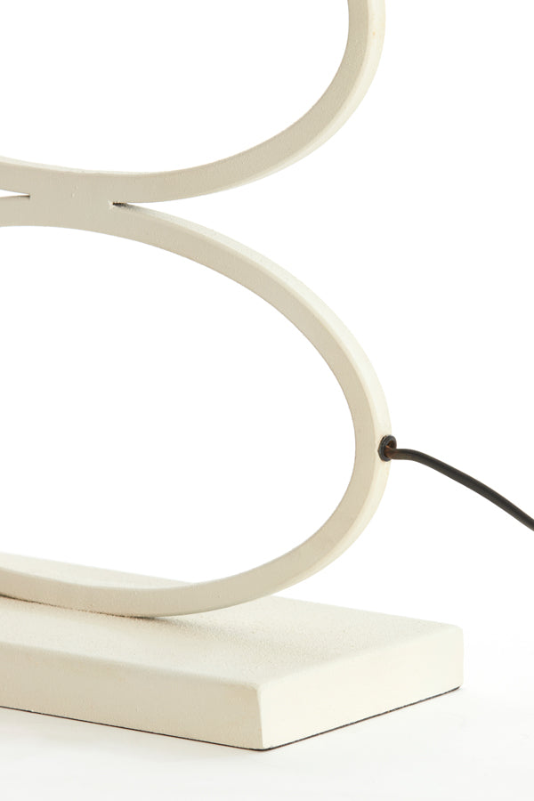Lamp base 33x17x42 cm STELIUS cream