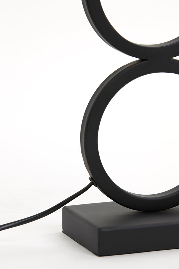 Lamp base 15x10x51 cm STELIOS matt black