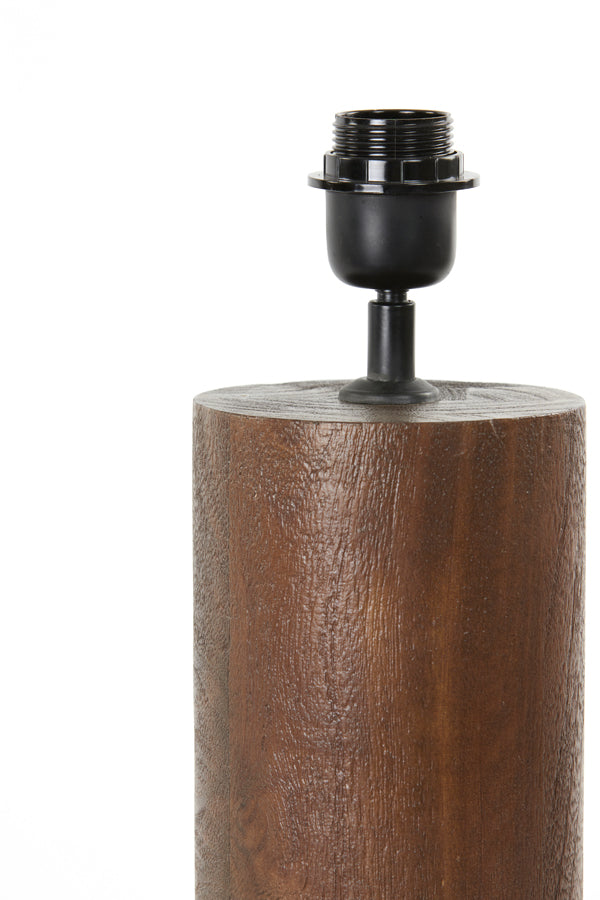 Lamp base 15x45 cm MANILLA wood matt russet