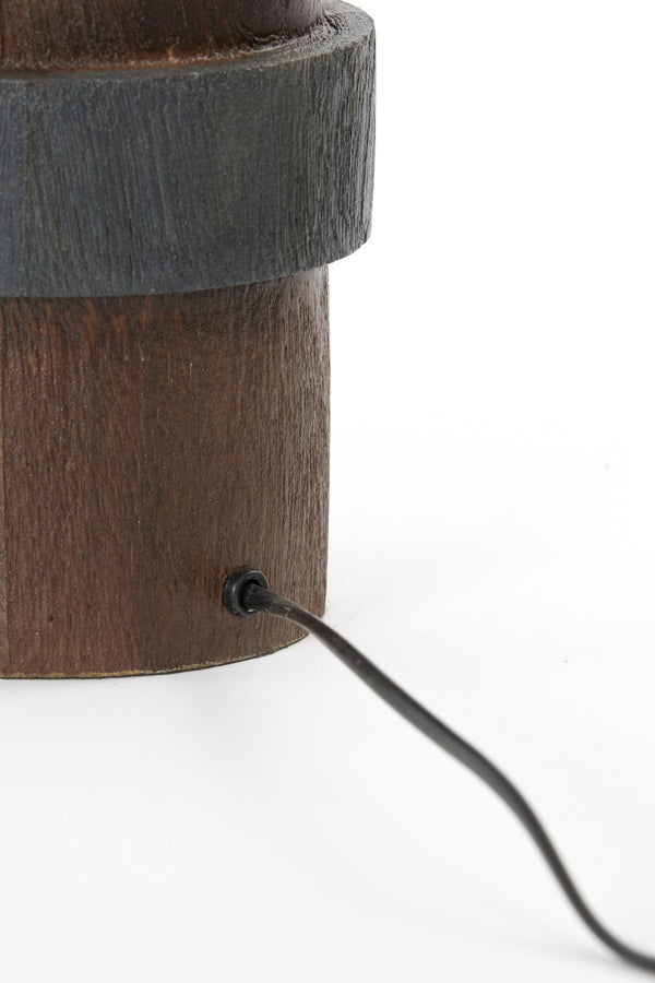 Lamp base 15x45 cm MANILLA wood matt russet