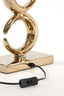 Lamp base 23x13x65 cm MAAN light gold