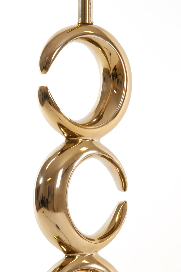 Lamp base 23x13x65 cm MAAN light gold