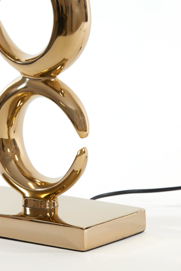 Lamp base 23x13x65 cm MAAN light gold