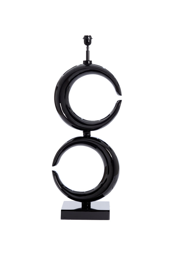 Lamp base 37x26x99 cm MAAN shiny black