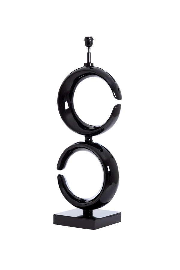 Lamp base 37x26x99 cm MAAN shiny black