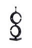 Lamp base 37x26x99 cm MAAN shiny black