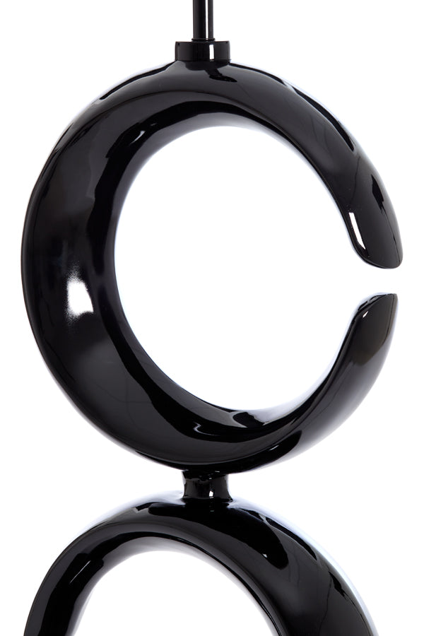 Lamp base 37x26x99 cm MAAN shiny black