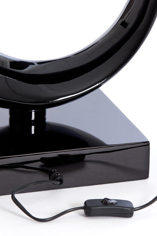 Lamp base 37x26x99 cm MAAN shiny black