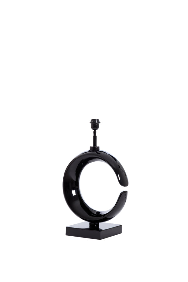 Lamp base 37x20x60 cm MAAN shiny black