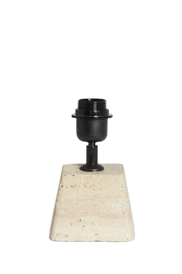 Lamp base 11x9x19 cm KARDAN travertine sand