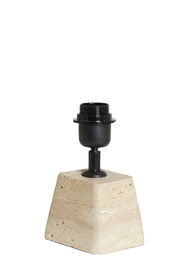 Lamp base 11x9x19 cm KARDAN travertine sand