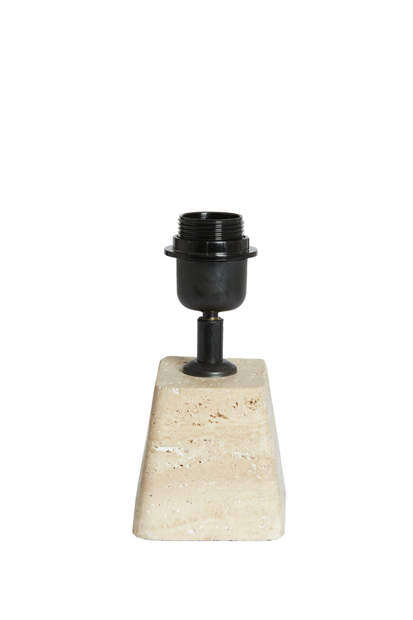 Lamp base 11x9x19 cm KARDAN travertine sand