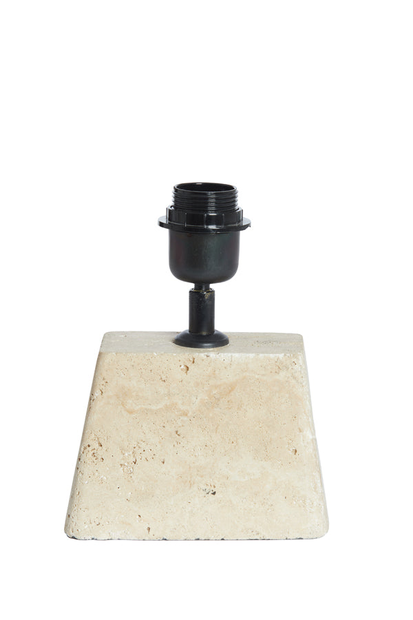 Lamp base 16x10x21 cm KARDAN travertine sand