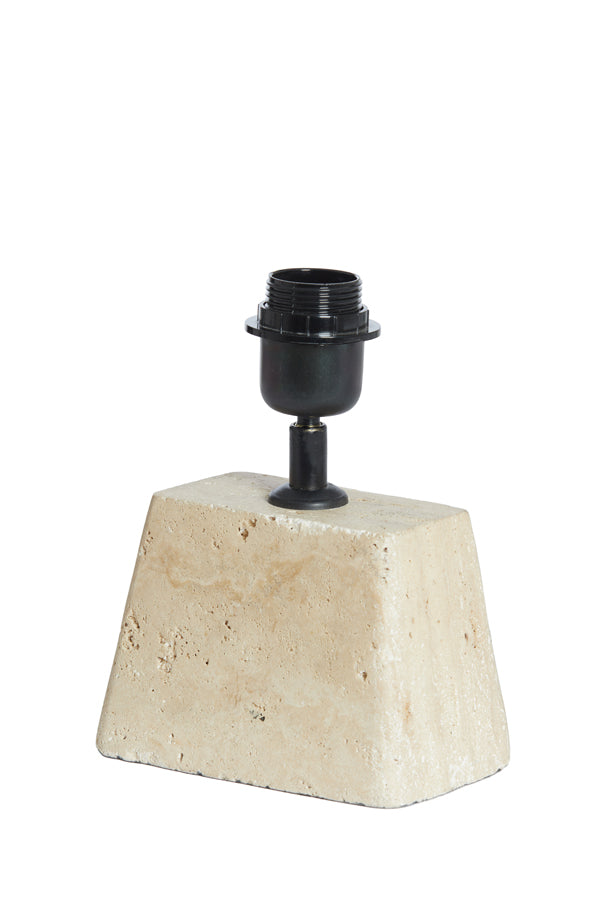 Lamp base 16x10x21 cm KARDAN travertine sand