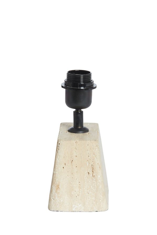 Lamp base 16x10x21 cm KARDAN travertine sand