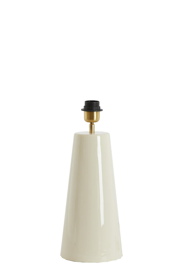 Lamp base 16,5x35 cm YELOS shiny cream