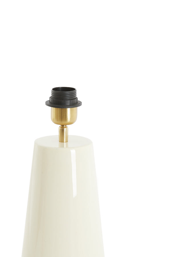 Lamp base 16,5x35 cm YELOS shiny cream