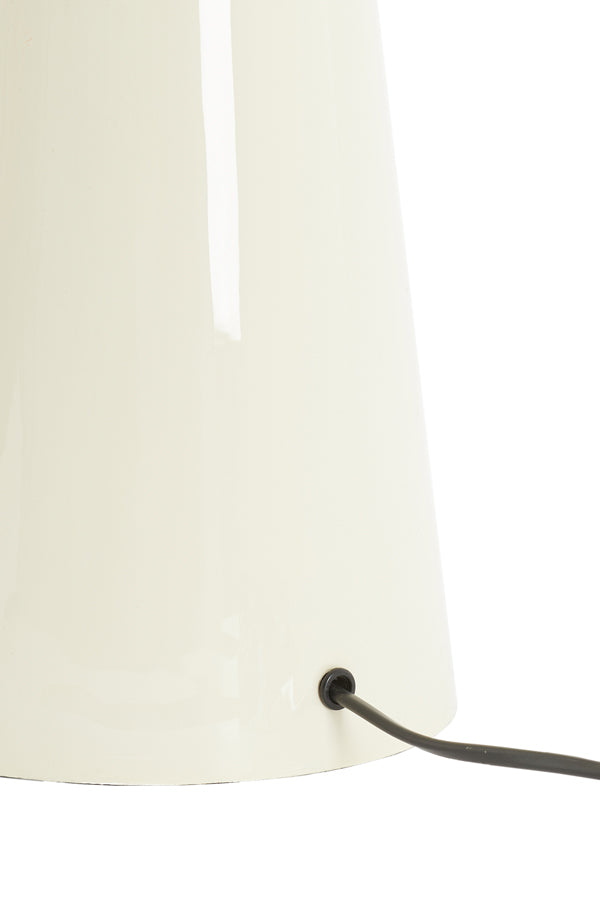 Lamp base 16,5x35 cm YELOS shiny cream