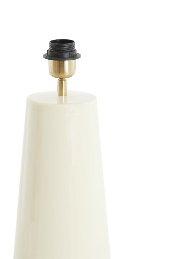 Lamp base 18x43 cm YELOS shiny cream