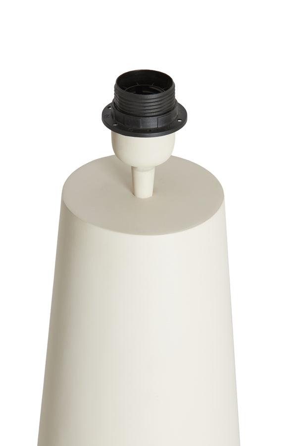 Lamp base 18x43 cm YELOS matt cream