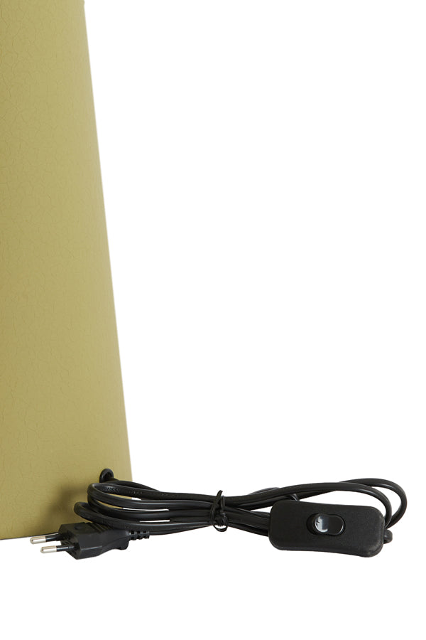 Lamp base 18x43 cm YELOS matt olive green