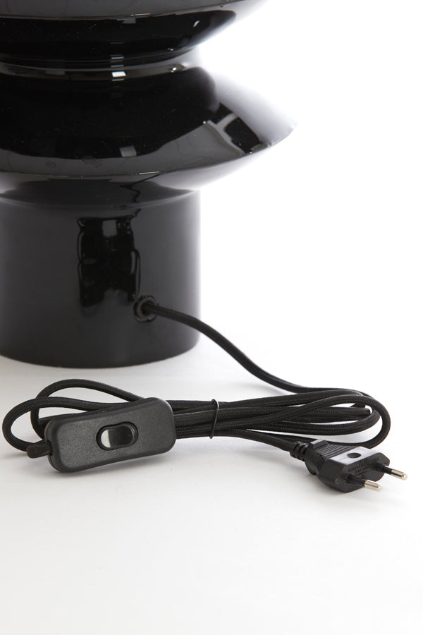 Lamp base 22x26 cm PETCH shiny black