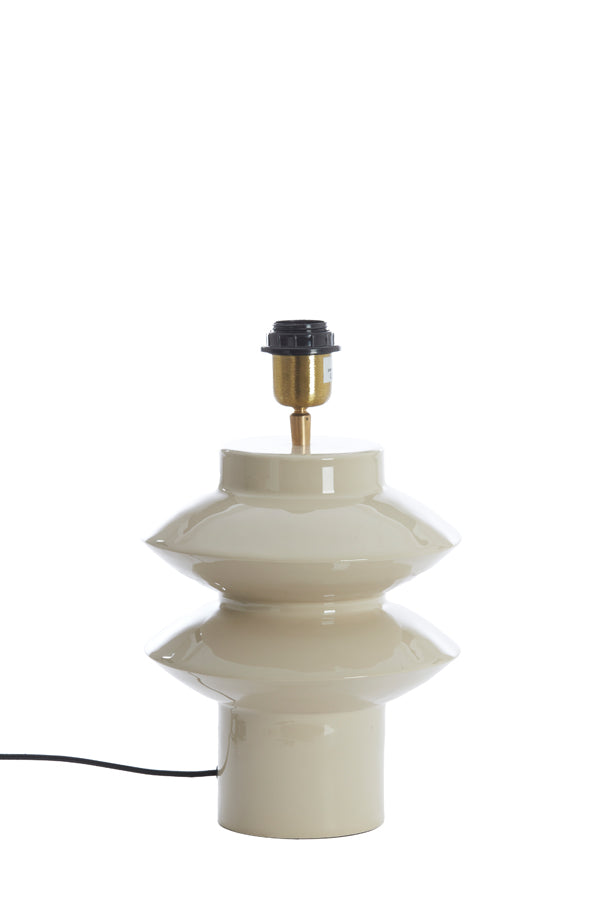 Lamp base 22x26 cm PETCH shiny light grey