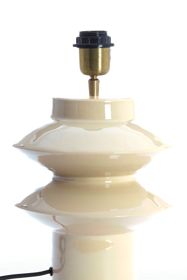 Lamp base 22x26 cm PETCH shiny light grey