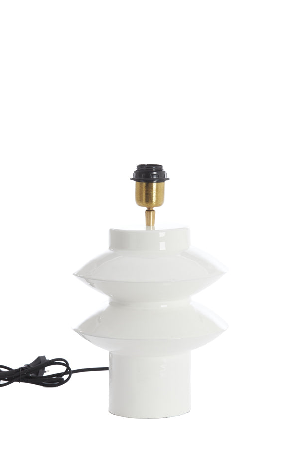 Lamp base 22x26 cm PETCH shiny white