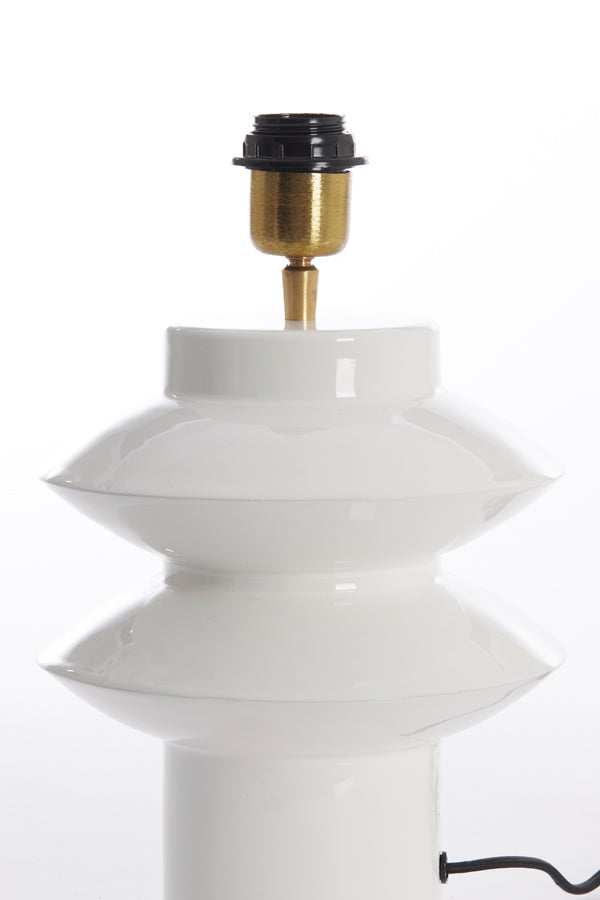 Lamp base 22x26 cm PETCH shiny white