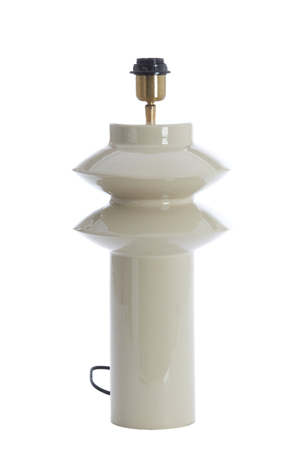 Lamp base 22x40 cm PETCH shiny light grey