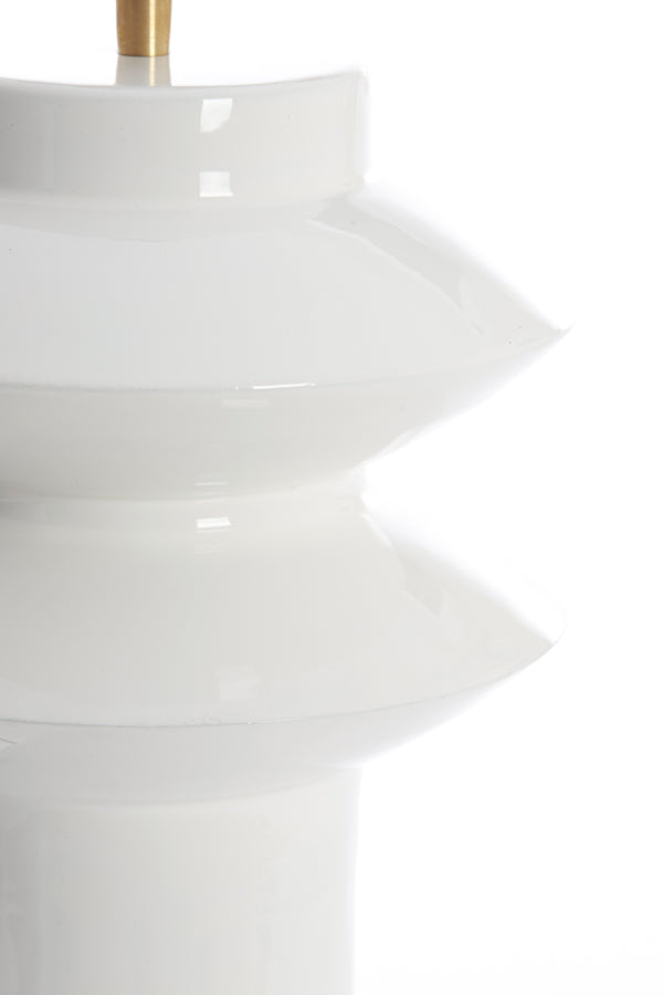 Lamp base 22x40 cm PETCH shiny white